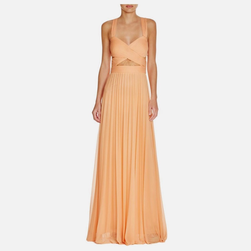 Elegant Orange Maxi Dress
